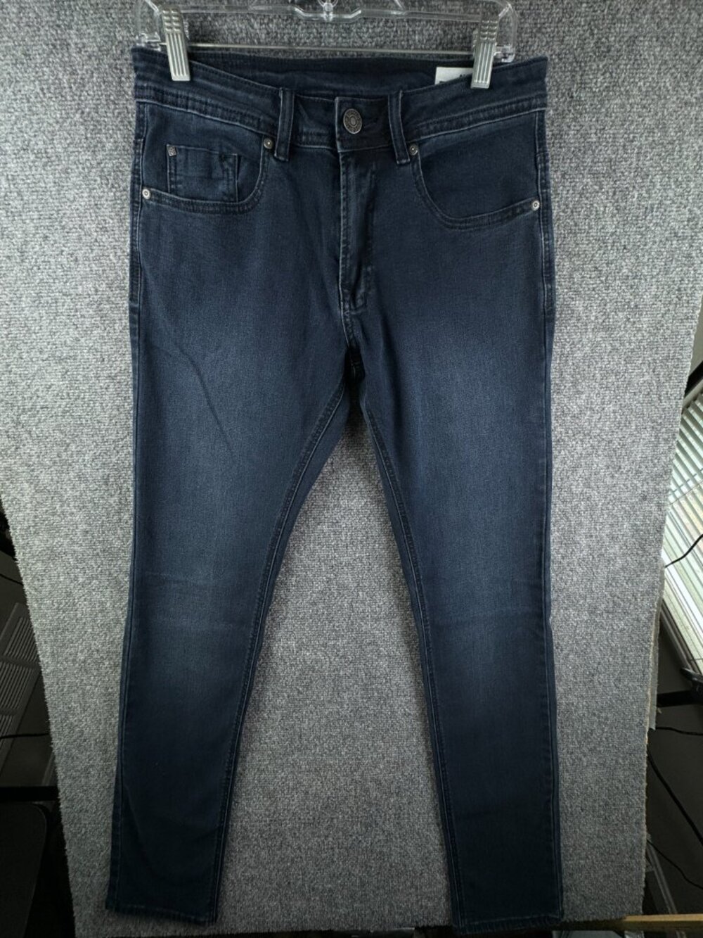 NWT Buffalo David Bitton AXEL Jeans 30x34 Men Dark Blue Denim Slim Stretch Pants